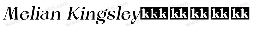 Melian Kingsley字体转换